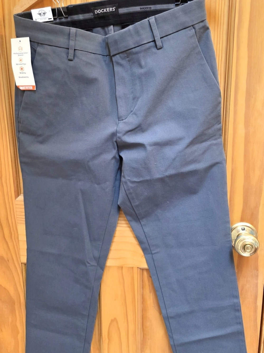 Dockers Men's Gray Chino Pants Slim Straight